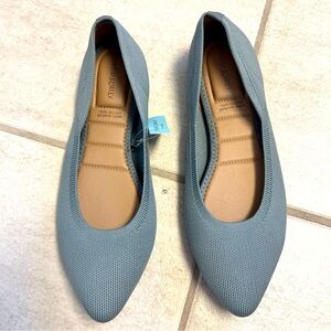 Cynthia Rowley "Chelsea" Flats in a blue-gray knit comfy preppy office women 9.5